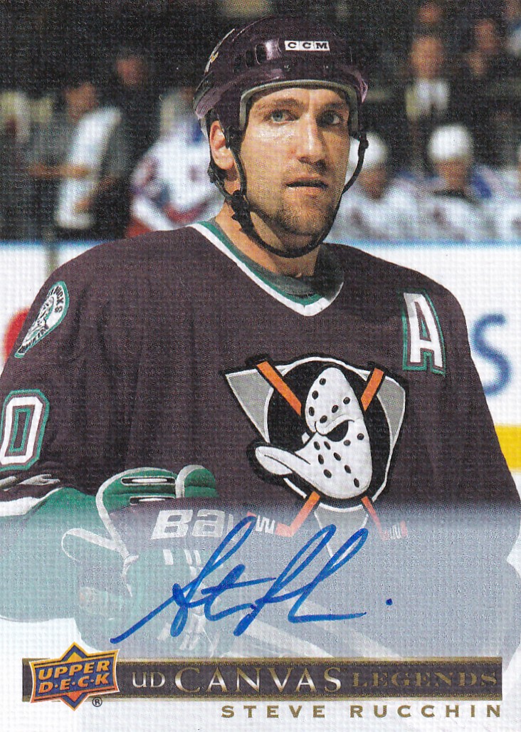 Hokejová karta Steve Rucchin UD SP Signature Legends 2020-21 UD Canvas Legends Auto č. C-26