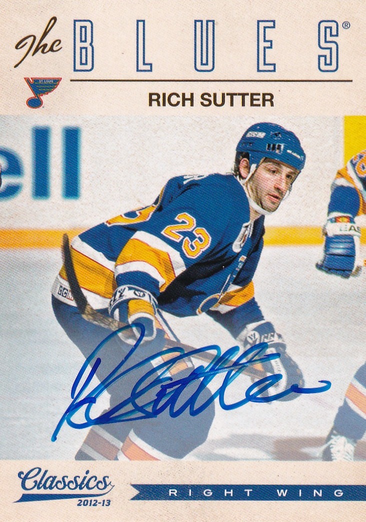 Hokejová karta Rich Sutter Panini Classics Signatures 2012-13 Autograph č. 151