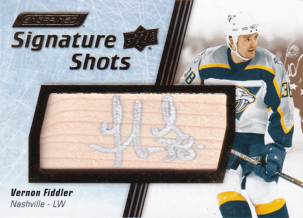 Hokejová karta Vernon Fiddler Upper Deck Engrained Icons 2024-25 Signature Shots č. SS-VF