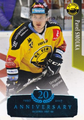 Hokejová karta Pavel Smolka  OFS 17/18 S.II. Blue RETRO