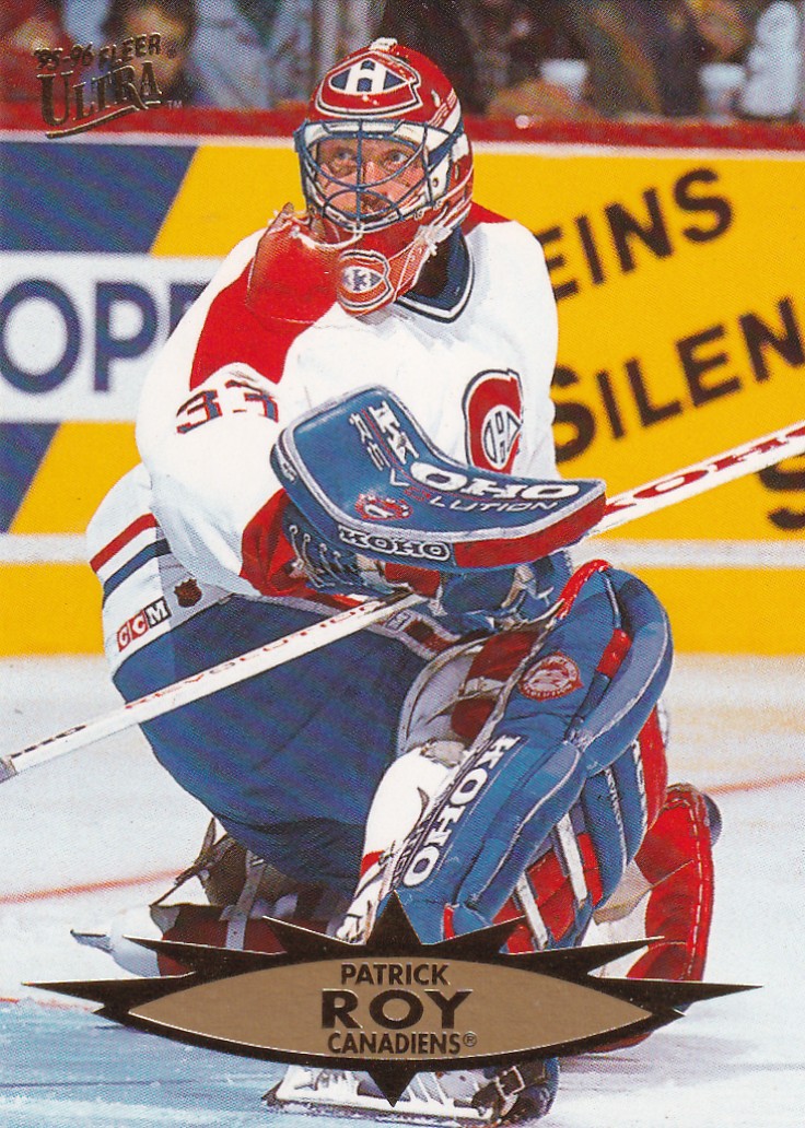 Hokejová karta Patrick Roy Fleer Ultra 1995-96 řadová č. 83