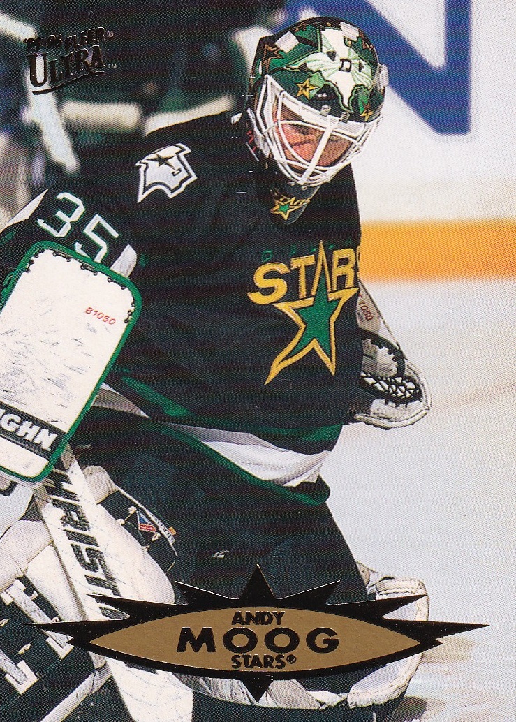 Hokejová karta Andy Moog Fleer Ultra 1995-96 řadová č. 42