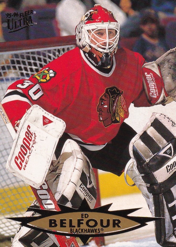 Hokejová karta Ed Belfour Fleer Ultra 1995-96 řadová č. 30