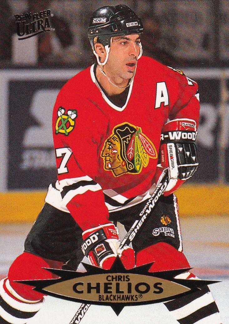Hokejová karta Chris Chelios Fleer Ultra 1995-96 řadová č. 31