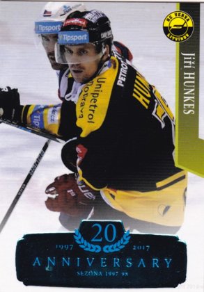 Hokejová karta Jiří Hunkes  OFS 17/18 S.II. Blue RETRO