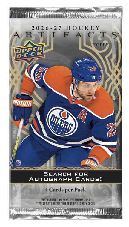 Balíček hokejových karet Upper Deck Artifacts 2026-27 Hobby