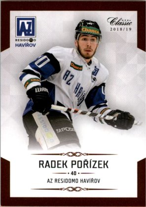 Hokejová karta Radek Pořízek OFS Chance Liga 2018-19 řadová karta č. 146
