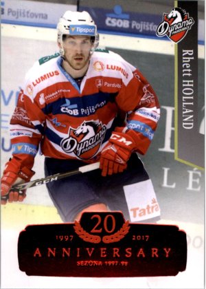 Hokejová karta Rhett Holland OFS 17/18 Serie 2 - RETRO RED