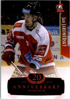 Hokejová karta Jan Jaroměřský OFS 17/18 Serie 2 - RETRO RED 