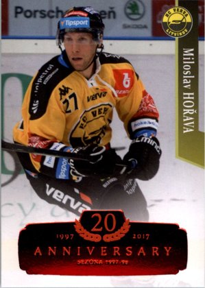 Hokejová karta Miloslav Hořava OFS 17/18 Serie 2 - RETRO RED