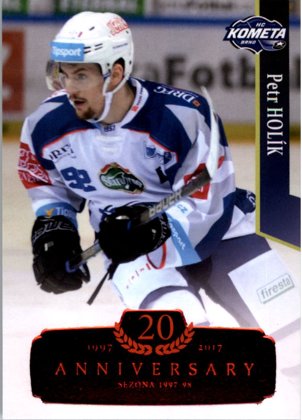 Hokejová karta Petr Holík OFS 17/18 Serie 2 - RETRO RED 