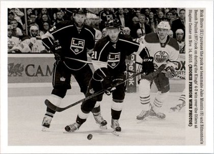 Hokejová karta Nick Shore UD Portfolio 2015-16 Rookie Phenom Wire Photos č. 313