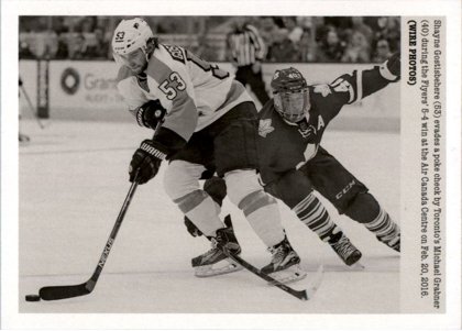 Hokejová karta Shayne Gostisbehere UD Portfolio 2015-16 Wire Photos č. 268