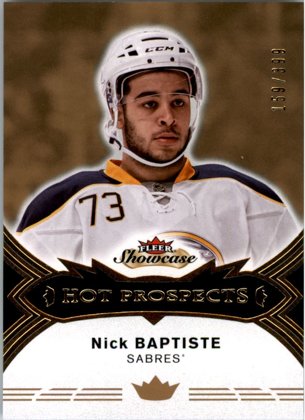 Hokejová karta Nick Baptiste Fleer Showcase 2016-17 Hot Prospects /399 č. 119