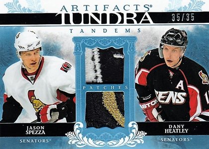 Hokejová karta Jason Spezza / Dany Heatley UD 2009-10 Artifacts Tandems /35 