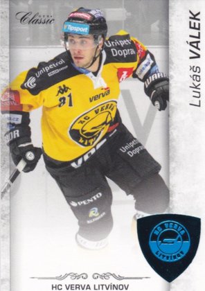 Hokejová karta Lukáš Válek OFS 17/18 S.II. Blue