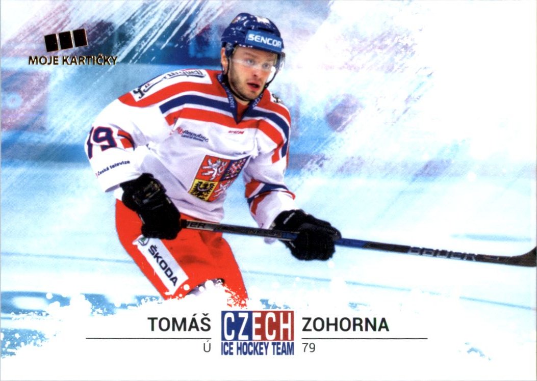 Hokejová karta Tomáš Zohorna Czech Ice Hocky Team 2018 č. 44