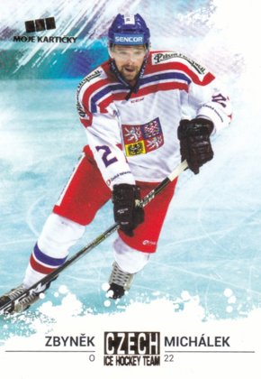 Hokejová karta Zbyněk Michálek Czech Ice Hocky Team 2018 Gold Parallel