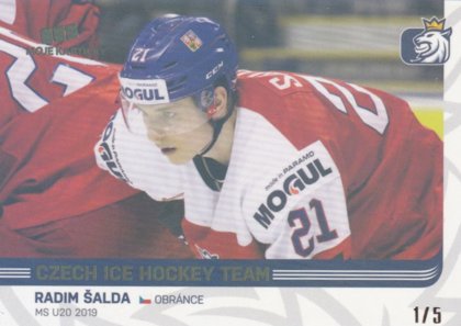 HOKEJOVÁ KARTA RADIM ŠALDA MOJE KARTIČKY 2019 NEW ERA GOLD RAINBOW