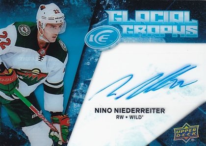 hokejová karta Nino Niederreiter UD ICE 2017-18 GLACIAL GRAPHS