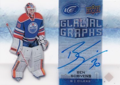 hokejová karta Ben Scrivens Upper Deck ICE 2015-16 GLACIAL GRAPHS