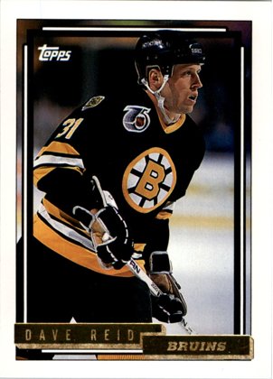 hokejová karta Dave Reid Topps 1992-93 Gold č. 521