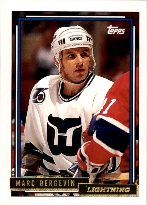 hokejová karta Marc Bergevin Topps 1992-93 Gold č. 61