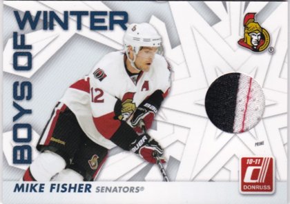 Hokejová karta Mike Fisher Donruss 2010-11 Boys Of Winter limit 068/100 č. 14