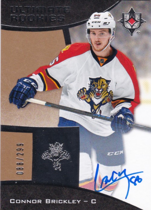 Hokejová karta Connor Brickley Ultimate Collection 2015-16 Rookie Auto /299 č.99