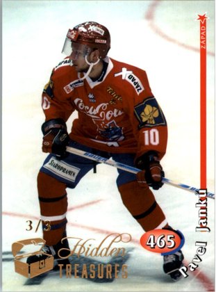 Hokejová karta Pavel Janků OFS Hidden Treasures 2016 OFS 98-99 č. 465