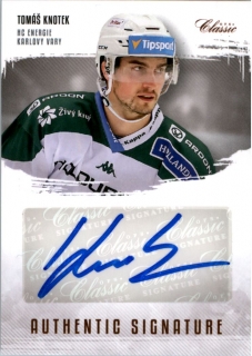 Hokejová karta Tomáš Knotek OFS 2019-20 Série 2 Authentic Signature