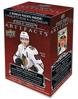 Box hokejových karet 2020-21 UD Artifacts Blaster Box