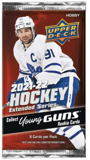 Balíček hokejových karet UD 2021-22 UD Extended Series Hobby