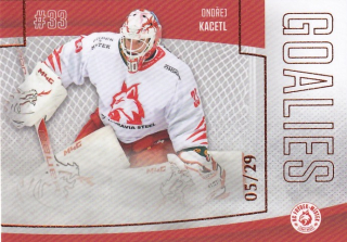 Hokejová karta Ondřej Kacetl Goal S2 2022-23 Goalies Auto