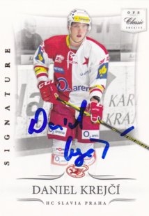 hokejová karta Daniel Krejčí OFS 14-15 s II bonus signature 