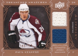 Hokejová karta Paul Stastny Artifacts 2009-10 Treasured Swatches /199 č. TS-PS