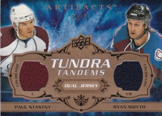 Hokejová karta Stastny / Smyth Artifacts 08-09 Tundra Tandems /75 č. TT-PR