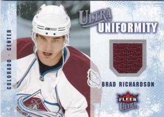 Hokejová karta Brad Richardson Fleer Ultra 08-09 Ultra Uniformity č. UA-BR