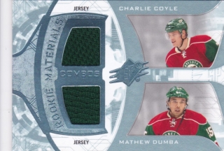 Hokejová karta Coyle / Dumba SPx 13-14 Rookie Materials Jersey č. RM2-WILD