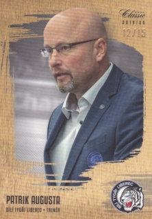 Hokejová karta Patrik Augusta OFS 2019-20 Série 1 Gold Sand /15