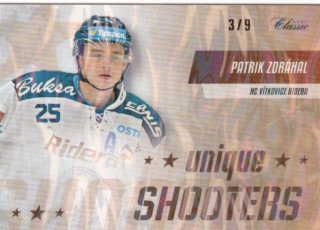Hokejová karta Patrik Zdráhal OFS 2019-20 s1 UNIQUE SHOOTERS ICE WATER /9
