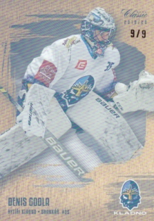 hokejová karta Denis Godla OFS  2019-20  serie 1 GOLD RAINBOW /9