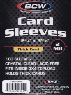 BCW Card Sleeves 100ks pro silnější karty