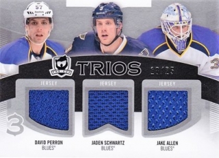 Hokejová karta Perron / Schwartz / Allen The Cup Trios Jersey limit 18/25