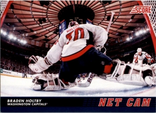Hokejová karta Braden Holtby Panini Score 2012-13 Net Cam  č. NC18