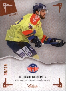 Hokejová karta David Gilbert OFS Classic 2019-20 Sand paralel /29 č. 77