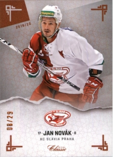 Hokejová karta Jan Novák OFS Classic 2019-20 Sand paralel /29 č. 211