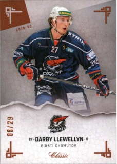Hokejová karta Darby Llewellyn OFS Classic 2019-20 Sand paralel /29 č. 10