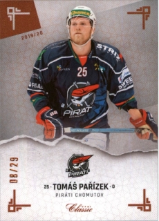 Hokejová karta Tomáš Pařízek OFS Classic 2019-20 Sand paralel /29 č. 9
