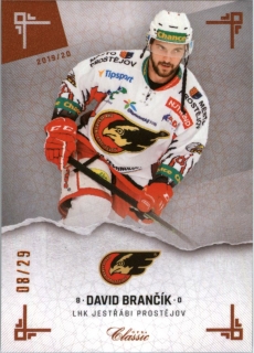 Hokejová karta David Brančík OFS Classic 2019-20 Sand paralel /29 č. 127